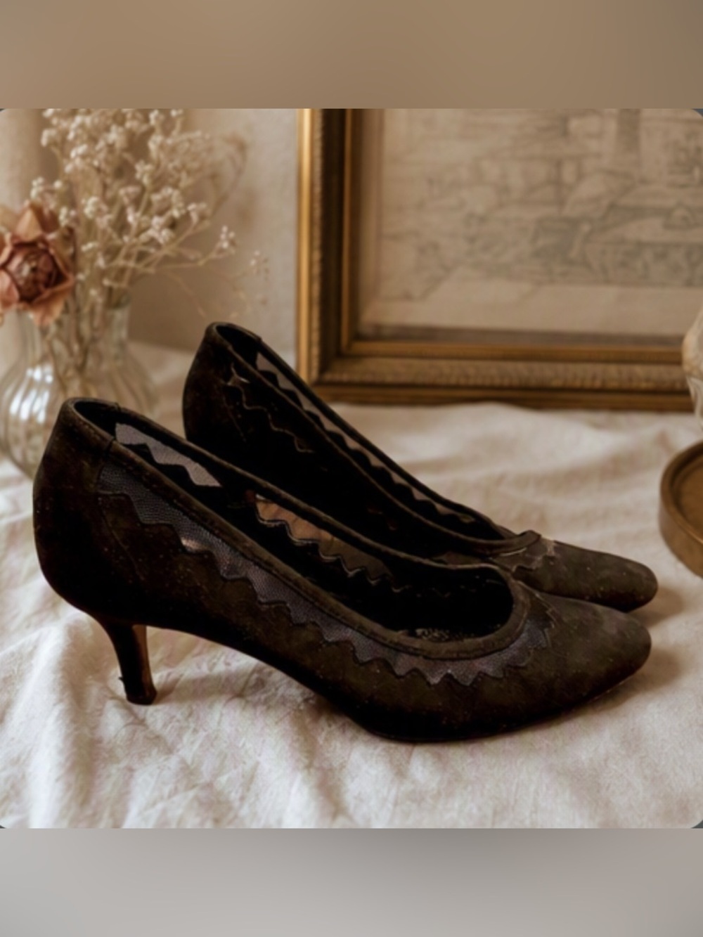 𝅺🌷 Vero Cuoio🌷 Soft Suede Leather Vintage Heels 🇮🇹
